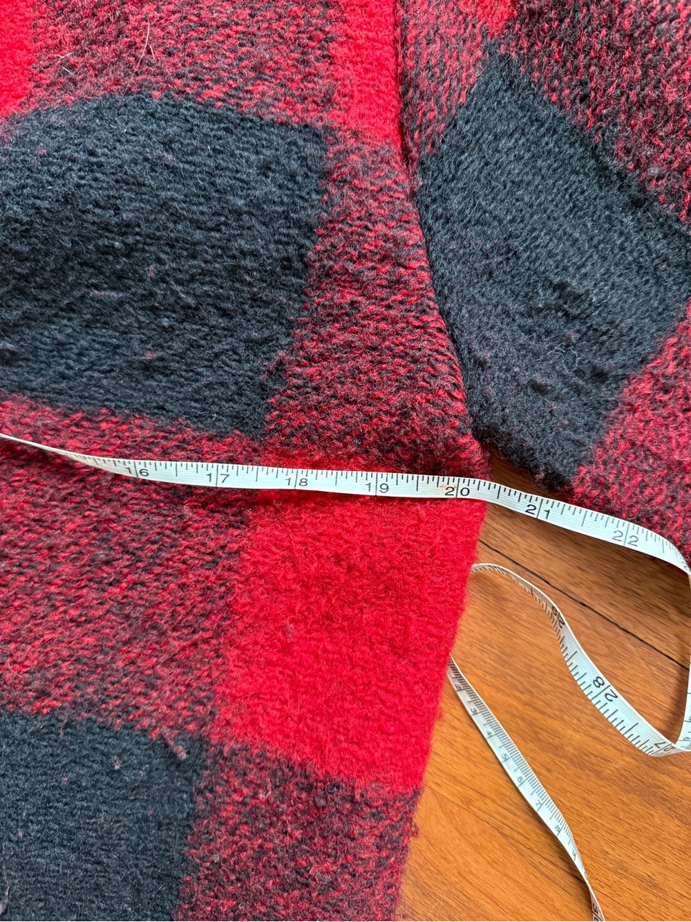 Wilfred Red and Black Buffalo-Check Pea Coat - Picture 11 of 11